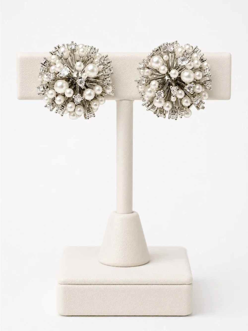 Kate Spade Cheers To That Cluster earrings Pearl Crystal.